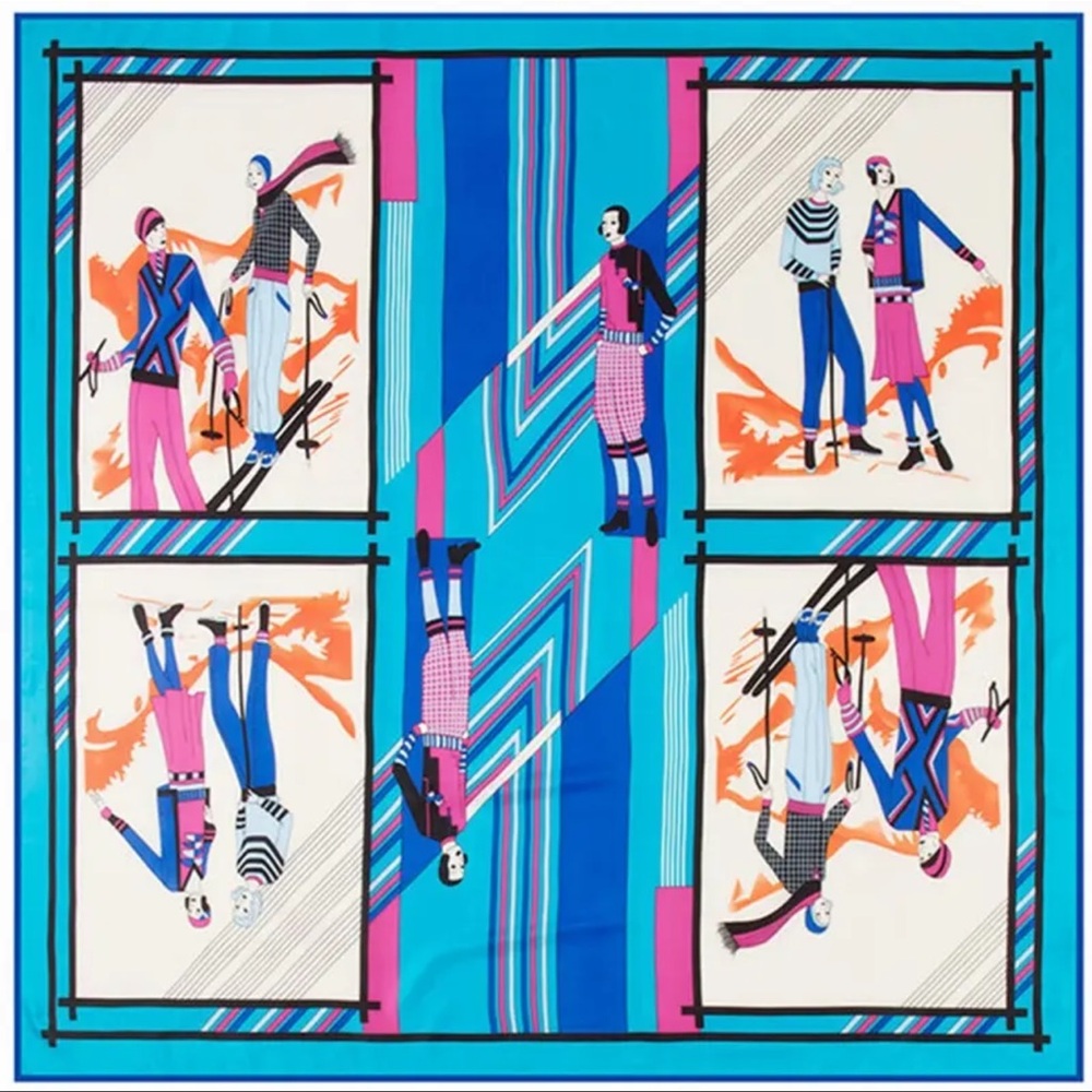 Silk Scarf Skating Sportsman